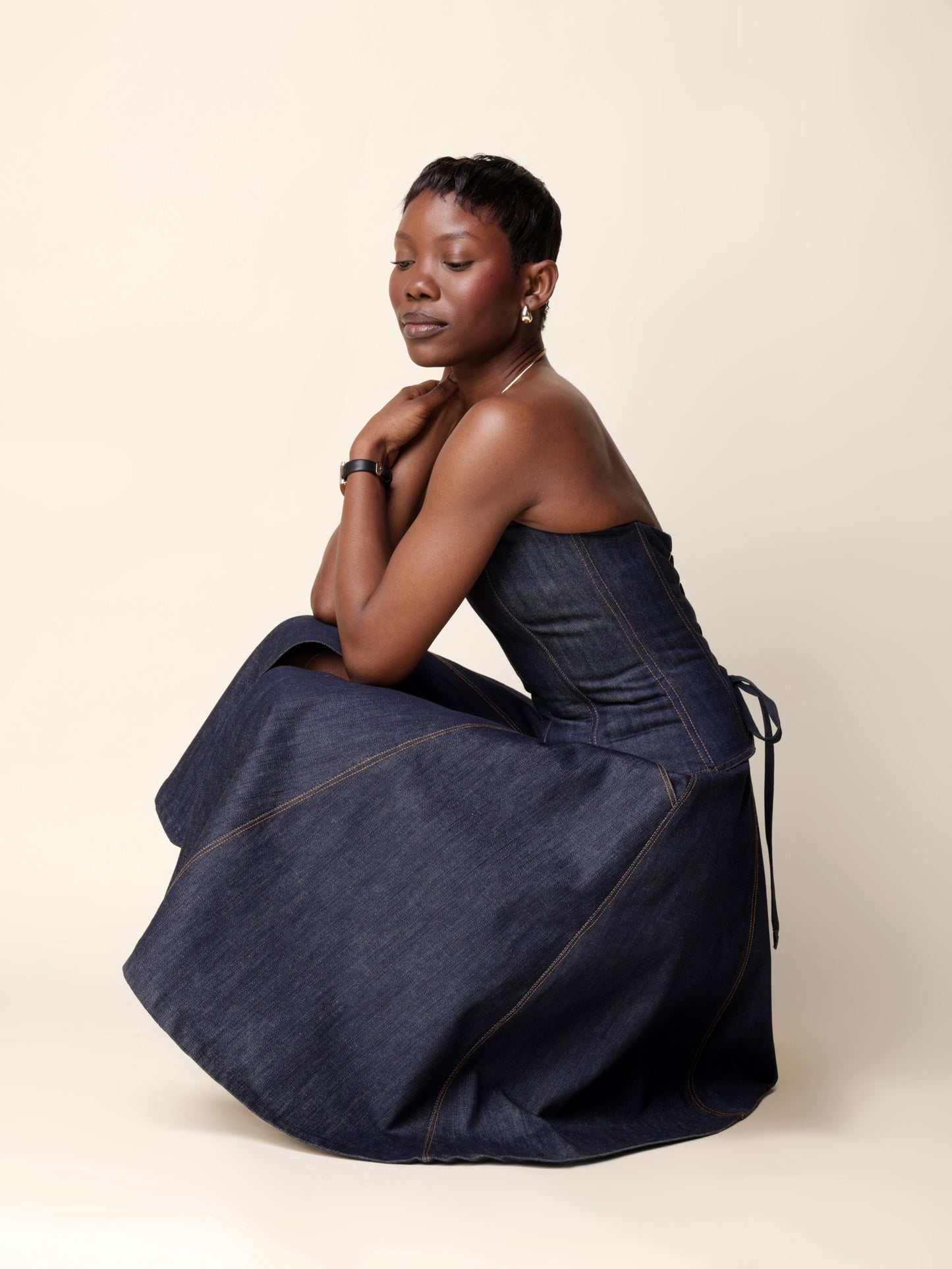 "Big Jue" Denim skirt