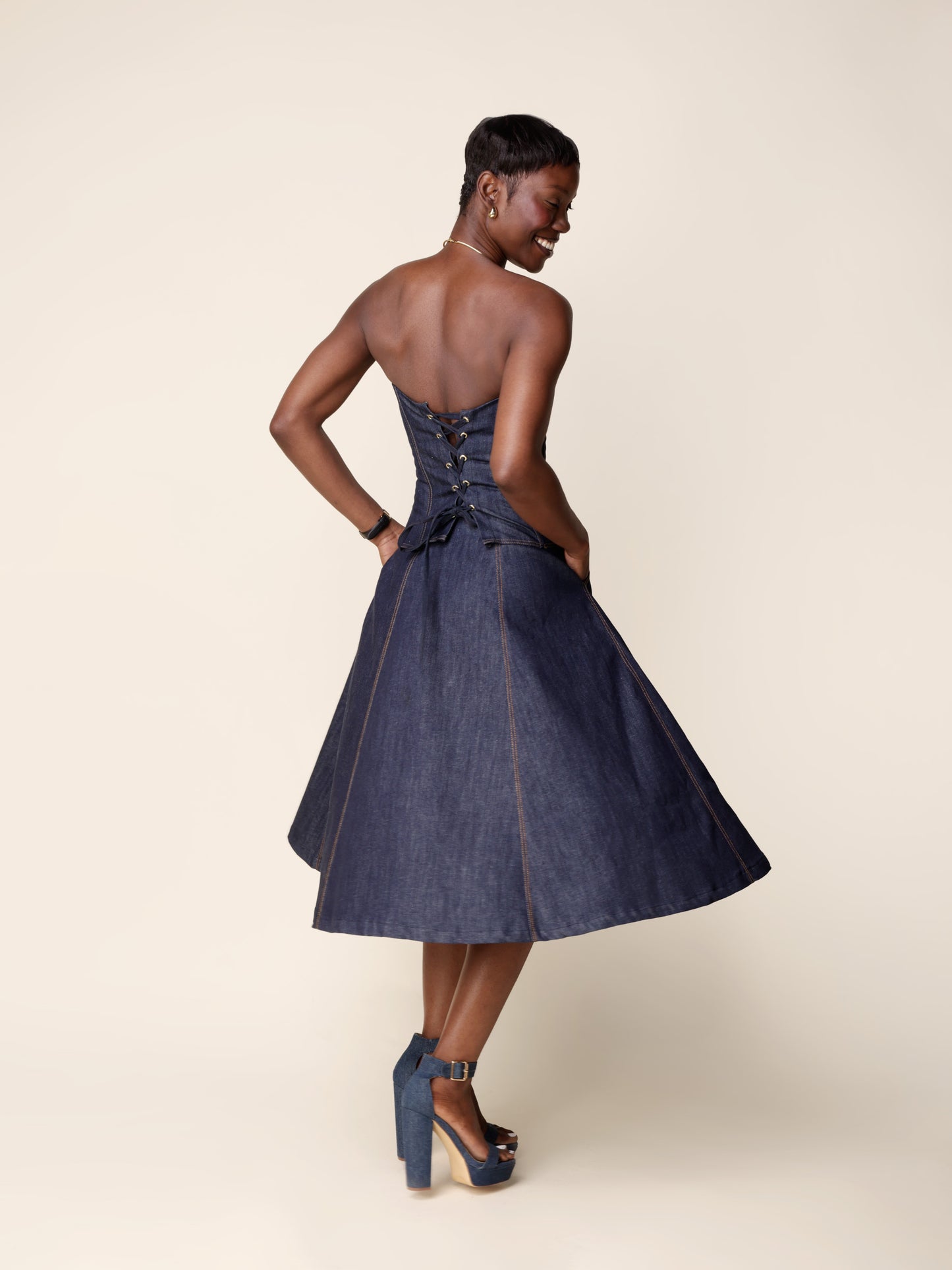"Big Jue" Denim skirt